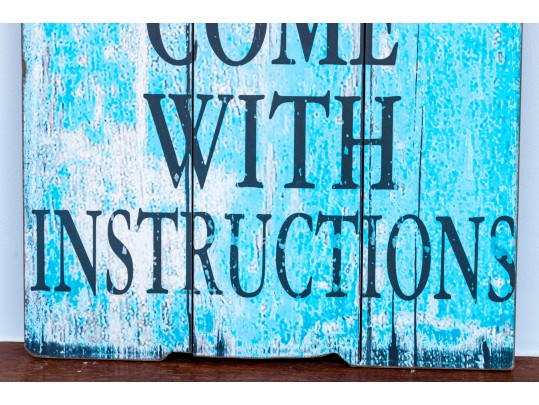 Decorative Rustic Chic Wooden Plank Sign