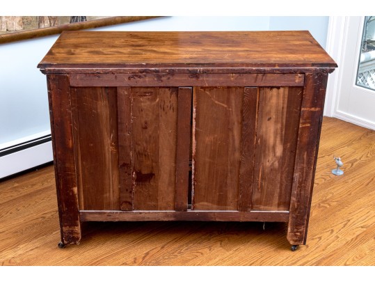 Antique Carved Chest Of Three Drawers