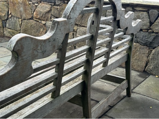 Elegant Outdoor Teak Settee