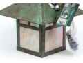 American Made Arroyo Craftsman Copper And Glass Lantern Pendant