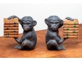 Pair Of Decorative Monkey And Books Form Bookends