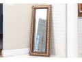 Finely Inlaid And Brass Trimmed Mirror
