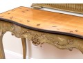 Louis XV Style Console Desk With Pier Mirror