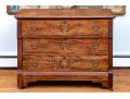 Antique Carved Chest Of Three Drawers