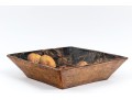 Decorative Printed Wooden Square Centerpiece Bowl