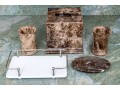 Stone Bathroom Lot And Ceramic Napkin Holder