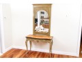 Louis XV Style Console Desk With Pier Mirror