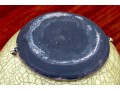 Signed Studio Pottery Crackle Glazed Raku Vase