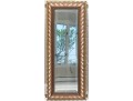 Finely Inlaid And Brass Trimmed Mirror