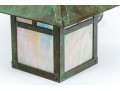American Made Arroyo Craftsman Copper And Glass Lantern Pendant
