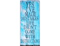 Decorative Rustic Chic Wooden Plank Sign