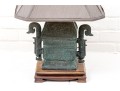 Archaistic Chinese Vessel Mounted As A Table Lamp