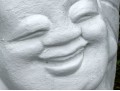 White Finished Cement Buddha