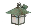 American Made Arroyo Craftsman Copper And Glass Lantern Pendant