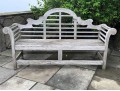 Elegant Outdoor Teak Settee
