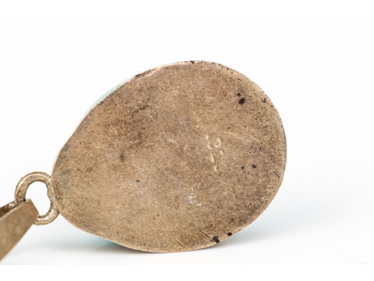 Sterling Silver Pretty Larimer Link Bracelet With Matching Pendant, On Chain