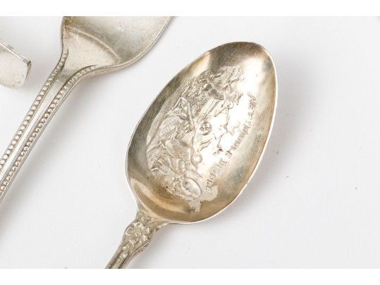 Four English Sterling Silver Serving Pieces
