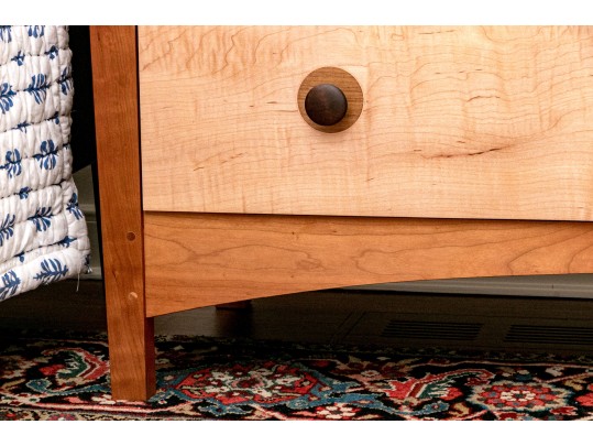 Stickley Inlaid Cherry Dresser Chest Of Drawers
