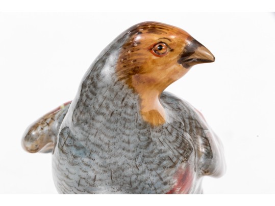 German Meissen Hand-Painted Porcelain Game Bird