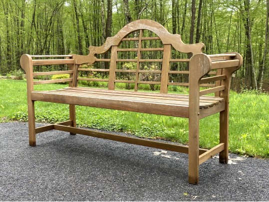 Elegant Teak Outdoor Garden Bench