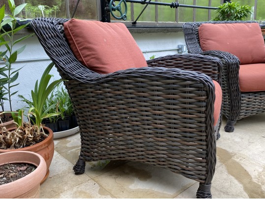 Pair Of Ebel Outdoor Wicker Chairs