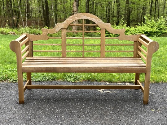 Elegant Teak Outdoor Garden Bench