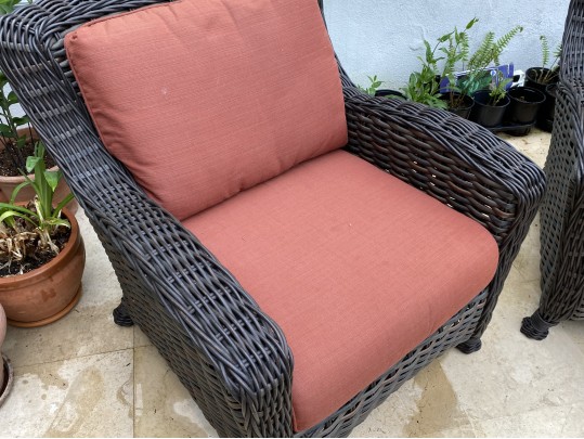 Pair Of Ebel Outdoor Wicker Chairs