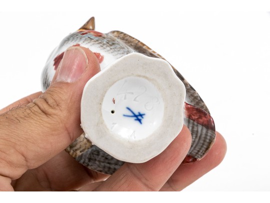 German Meissen Hand-Painted Porcelain Game Bird