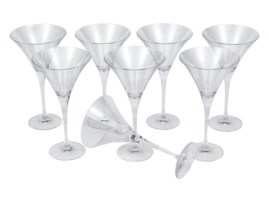 Eight Lenox Classic Oversized Martini Glasses