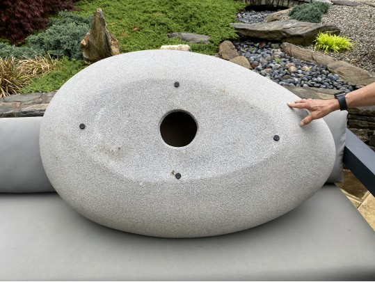 Fabulous River Stone Form Outdoor Coffee Table
