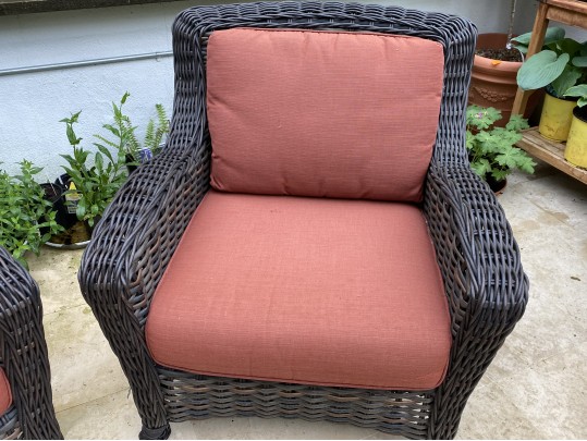 Pair Of Ebel Outdoor Wicker Chairs