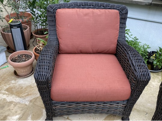Pair Of Ebel Outdoor Wicker Chairs