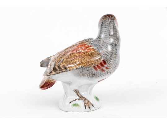 German Meissen Hand-Painted Porcelain Game Bird