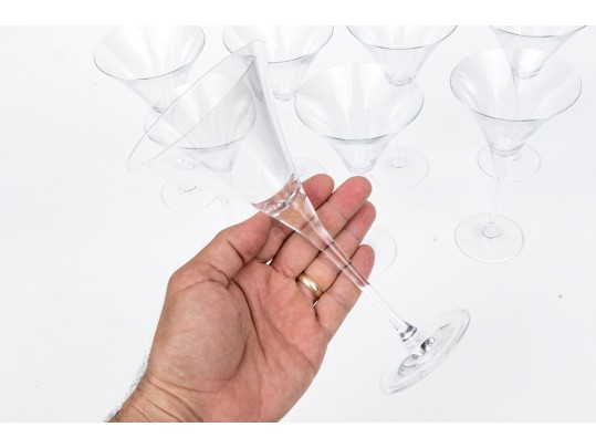Eight Lenox Classic Oversized Martini Glasses
