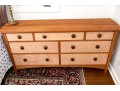 Stickley Inlaid Cherry Dresser Chest Of Drawers