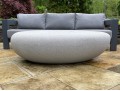 Fabulous River Stone Form Outdoor Coffee Table