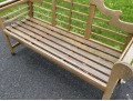 Elegant Teak Outdoor Garden Bench