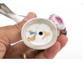 German Meissen Hand-Painted Porcelain Perched Goldfinch 