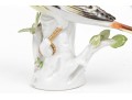 German Meissen Hand-Painted Porcelain Perched Yellowhammer Bird
