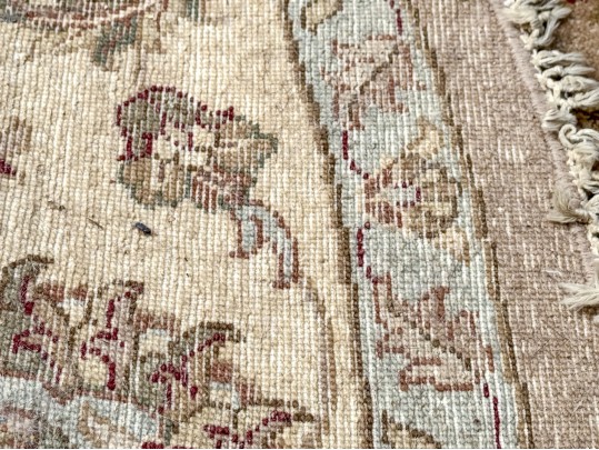 Hand-Knotted Wool Circular Carpet, 8'-1