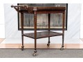 Quality Bar Cart With Removable Glass Serving Tray Top
