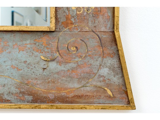 Neoclassical Style Architectural Beveled Mirror