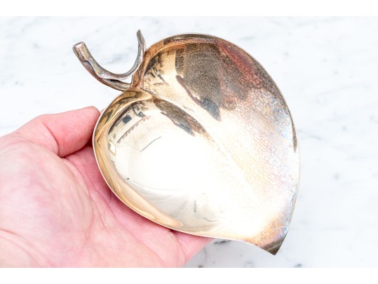 Tiffany & Co. Sterling Silver Footed Leaf Form Dish, 3.86 Ozt.