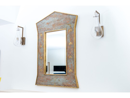 Neoclassical Style Architectural Beveled Mirror