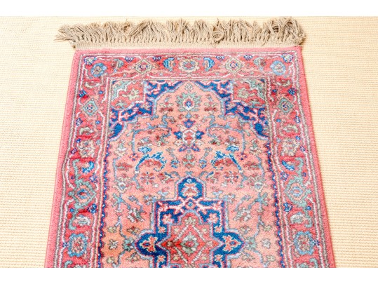 Hand-Knotted Wool Accent Carpet, 4'-1