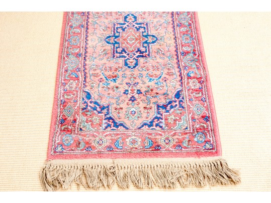 Hand-Knotted Wool Accent Carpet, 4'-1