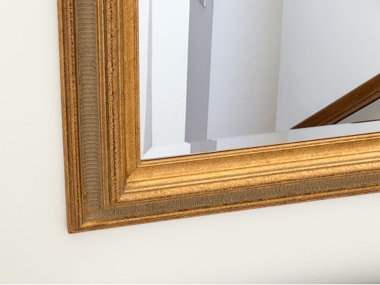 Classic Beveled Mirror In Gilt Frame
