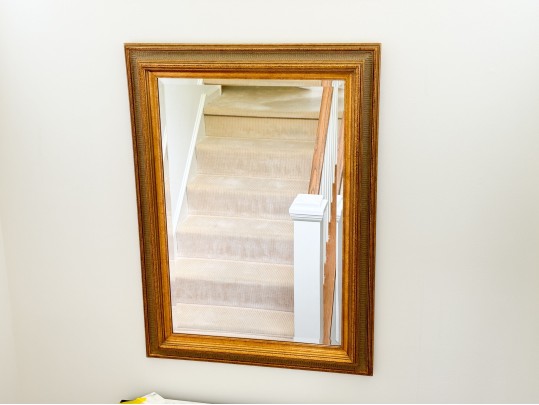 Classic Beveled Mirror In Gilt Frame