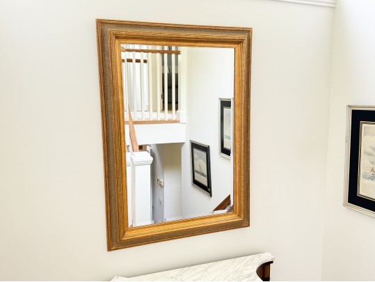 Classic Beveled Mirror In Gilt Frame
