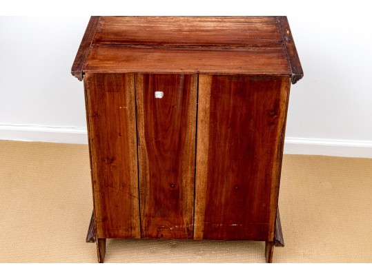 Vintage End Table With Three Drawers